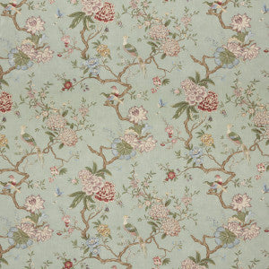 G P & J Baker Fabric Oriental Bird Signature Eau De Nil