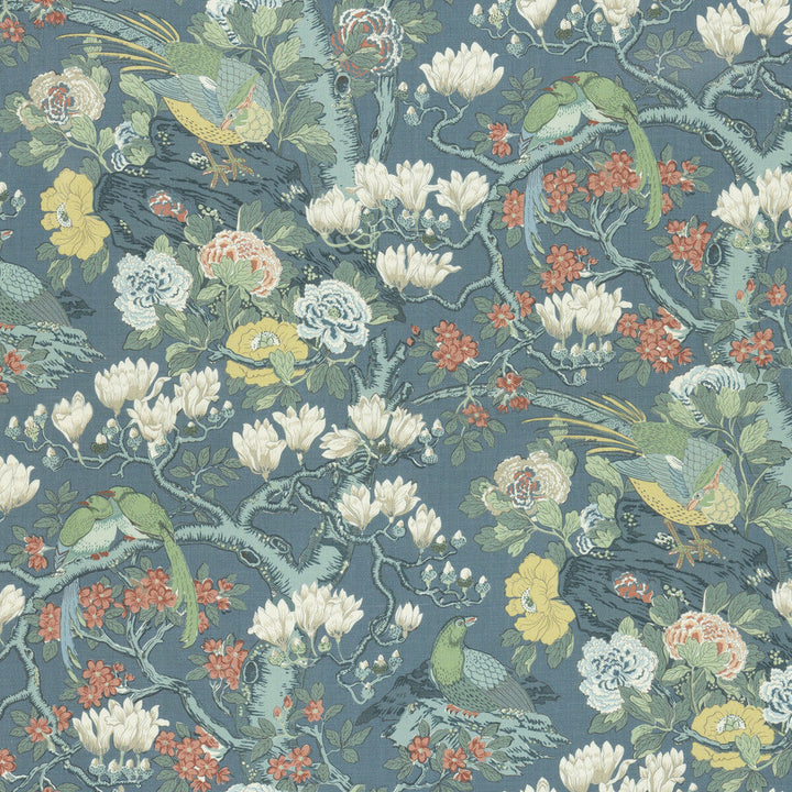 Rockbird Signature Teal by G P & J Baker Fabric G P & J Baker Fabric Rockbird Signature TealFabric SIGNATURE PRINTS LINEN - 100% Thailand </p><p>Repeat: H: 48.068, V: 40.976 48.068 - Fabric Carolina -