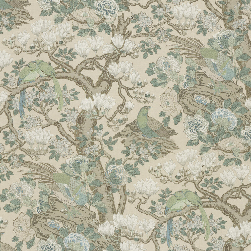Rockbird Signature Soft Blue by G P & J Baker Fabric G P & J Baker Fabric Rockbird Signature Soft BlueFabric SIGNATURE PRINTS LINEN - 100% Thailand </p><p>Repeat: H: 48.068, V: 40.976 48.068 - Fabric Carolina -