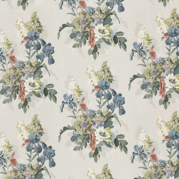 Bird & Iris Indigo by G P & J Baker Fabric G P & J Baker Fabric Bird & Iris IndigoFabric SIGNATURE PRINTS LINEN - 100% Thailand </p><p>Repeat: H: 17.336, V: 25.61 52.796 - Fabric Carolina -