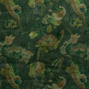 G P & J Baker Fabric California Velvet Emerald