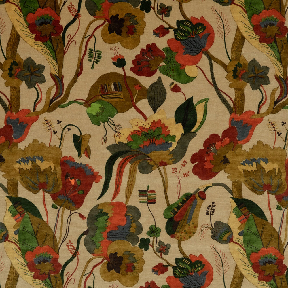 California Velvet Red/Cream by G P & J Baker Fabric G P & J Baker Fabric California Velvet Red/CreamFabric SIGNATURE VELVETS VISCOSE - 60%;COTTON - 30%;POLYESTER - 10% Italy </p><p>Repeat: H: 26.989, V: 28.368 53.978 - Fabric Carolina -