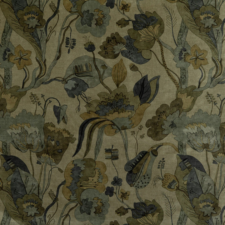 California Velvet Denim/Mole by G P & J Baker Designer Fabric SIGNATURE VELVETS VISCOSE - 60%;COTTON - 30%;POLYESTER - 10% Italy Horizontal: 26.989 and Vertical: 28.368 53.978 - Swanky Fabrics -