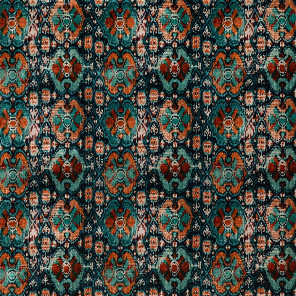Petropolis Teal by G P & J Baker Designer Fabric SIGNATURE VELVETS VISCOSE - 55%;COTTON - 45% Italy Horizontal: 11.032 and Vertical: 10.244 55.16 - Swanky Fabrics -