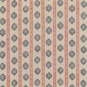G P & J Baker Fabric Alma Red/Indigo