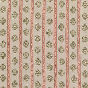 G P & J Baker Fabric Alma Red/Green