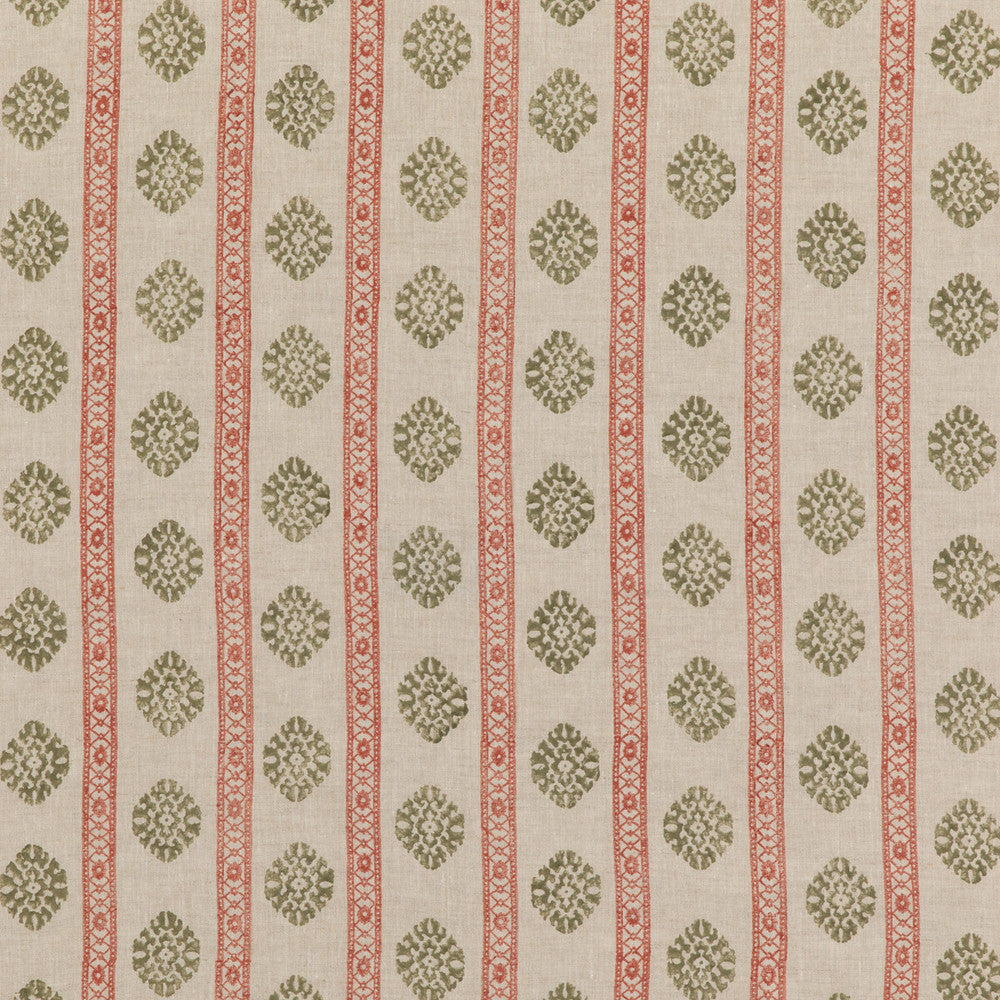 Alma Red/Green by G P & J Baker Fabric G P & J Baker Fabric Alma Red/GreenFabric COROMANDEL SMALL PRINTS LINEN - 100% India </p><p>Repeat: H: 7.683, V: 3.94 53.978 - Fabric Carolina -