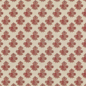 G P & J Baker Fabric Poppy Paisley Red