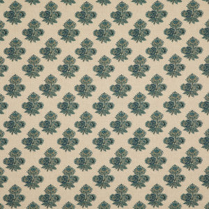 G P & J Baker Fabric Poppy Paisley Indigo