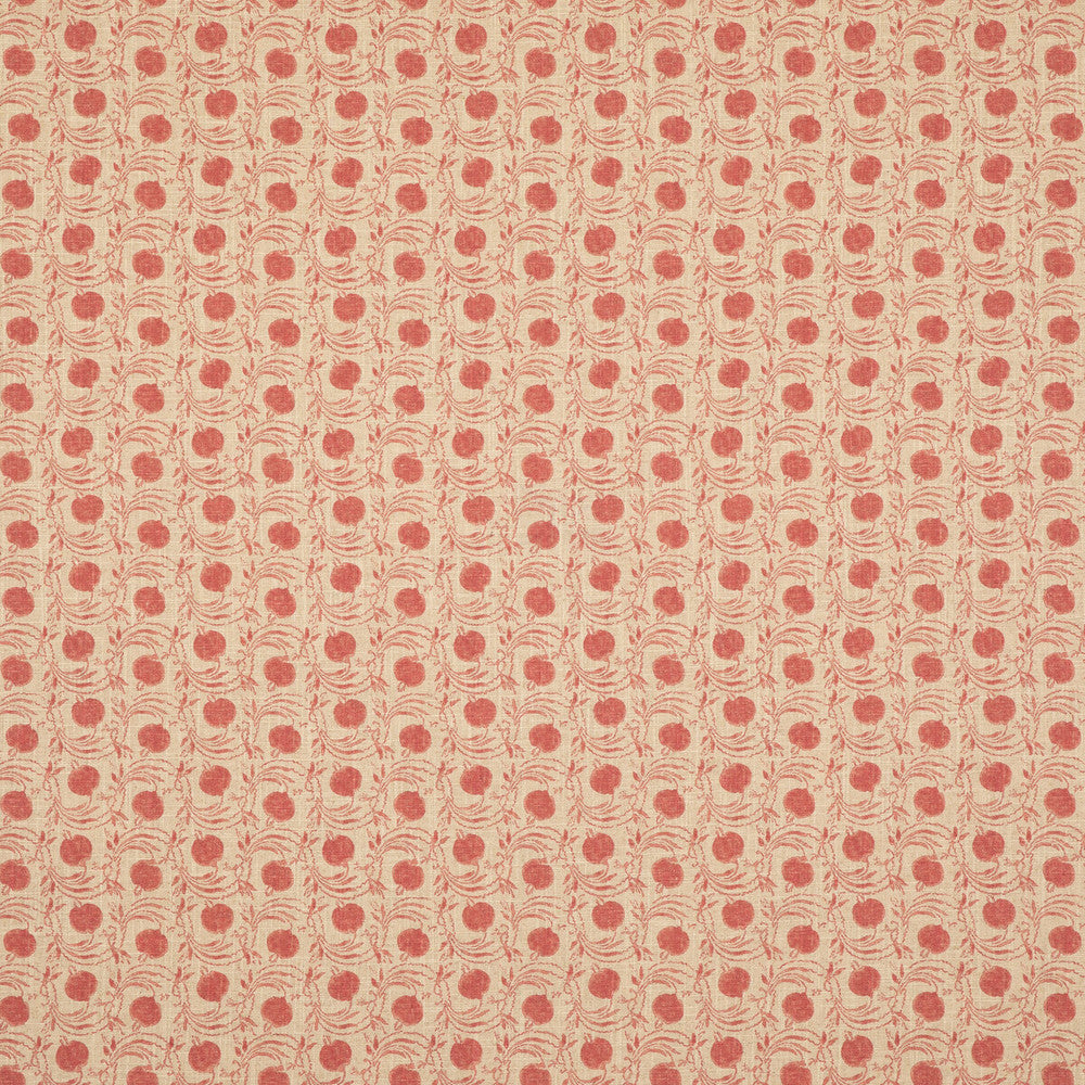 Seed Pod Red by G P & J Baker Designer Fabric COROMANDEL SMALL PRINTS VISCOSE - 67%;LINEN - 33% United Kingdom Horizontal: 3.8612 and Vertical: 5.91 54.372 - Swanky Fabrics -