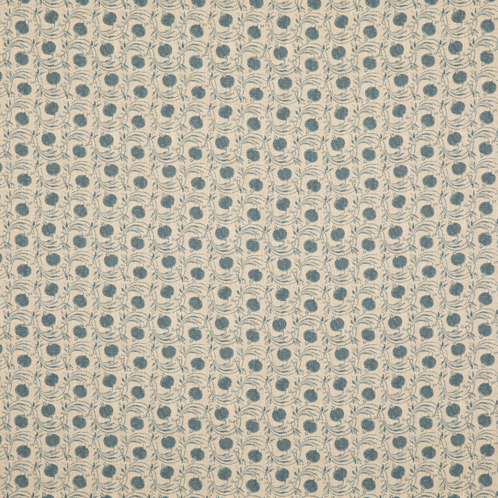 Seed Pod Blue by G P & J Baker Designer Fabric COROMANDEL SMALL PRINTS VISCOSE - 67%;LINEN - 33% United Kingdom Horizontal: 3.8612 and Vertical: 5.91 54.372 - Swanky Fabrics -