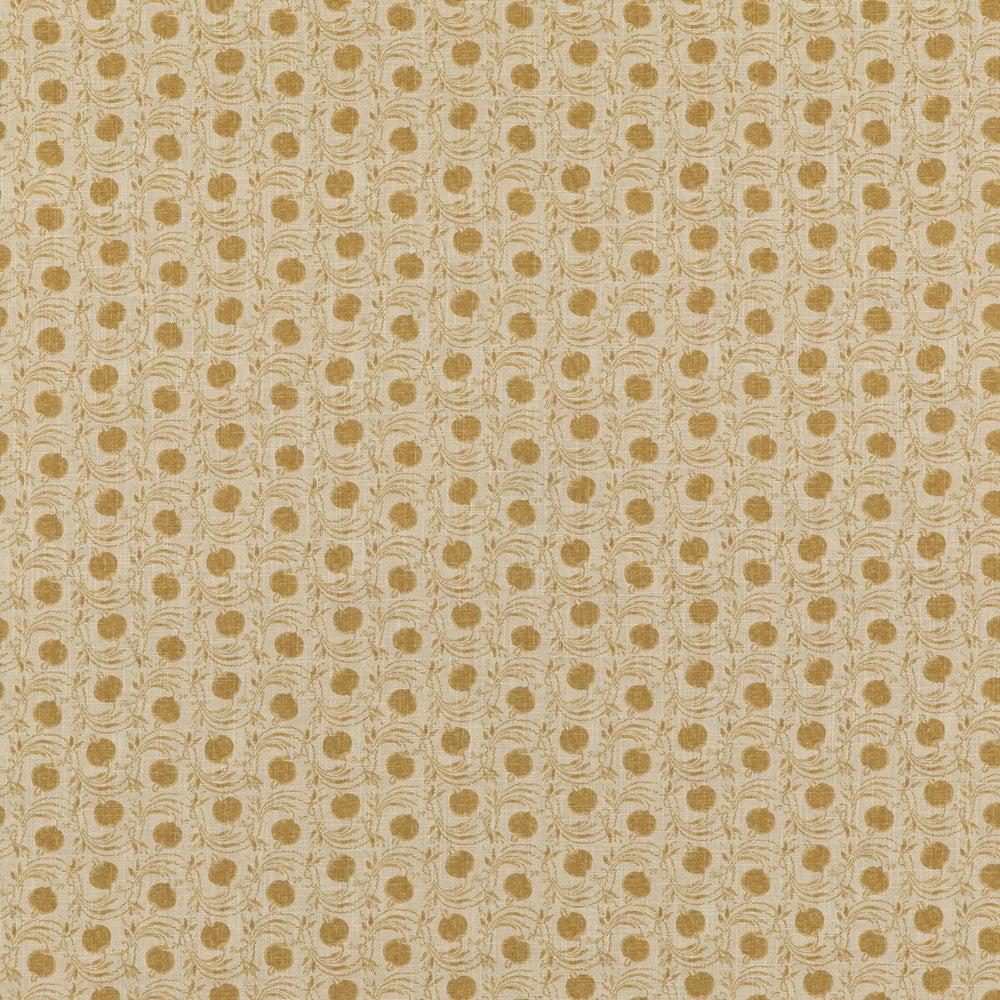 Seed Pod Ochre by G P & J Baker Designer Fabric COROMANDEL SMALL PRINTS VISCOSE - 67%;LINEN - 33% United Kingdom - Horizontal: 3.8612 and Vertical: 5.91 54.372 - Swanky Fabrics -
