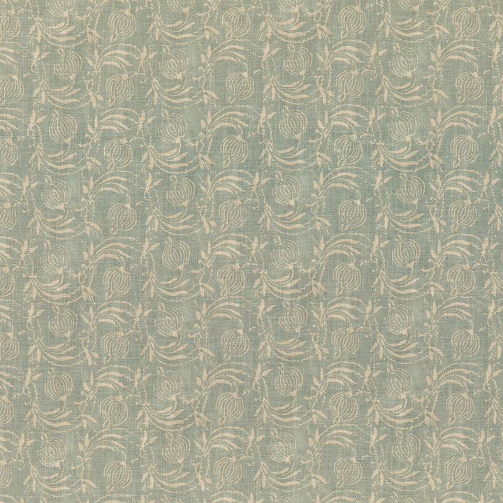 Pomegranate Aqua by G P & J Baker Designer Fabric COROMANDEL SMALL PRINTS VISCOSE - 67%;LINEN - 33% United Kingdom Horizontal: 7.7618 and Vertical: 17.336 54.372 - Swanky Fabrics -