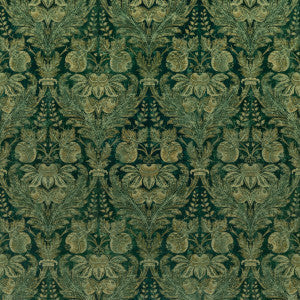 G P & J Baker Fabric Lapura Velvet Emerald
