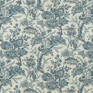 G P & J Baker Fabric Jewel Indienne Blue/Sand