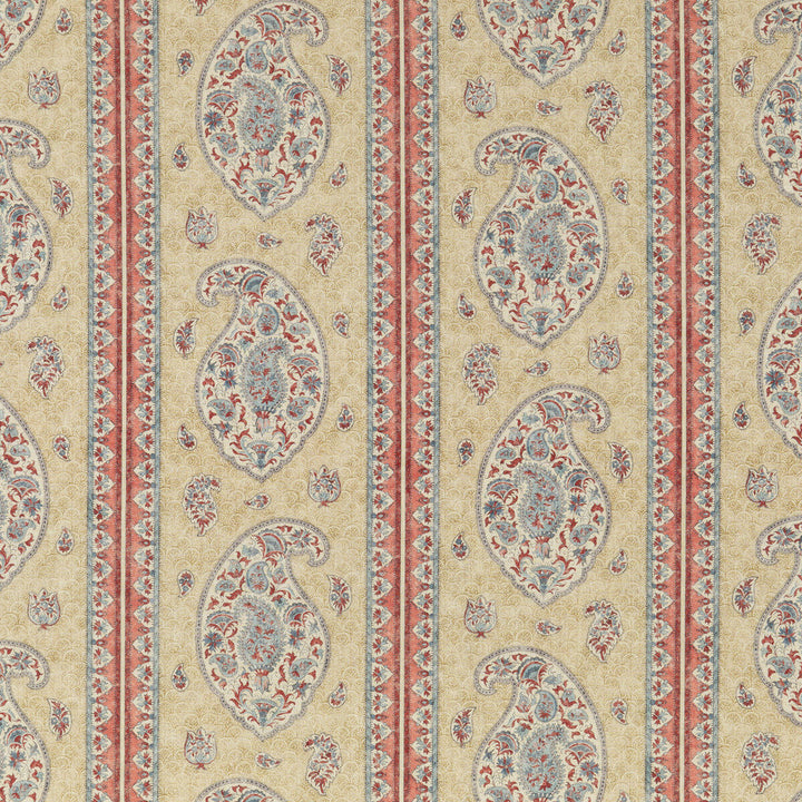 Coromandel Red/Blue by G P & J Baker Designer Fabric COROMANDEL LINEN - 100% United Kingdom Horizontal: 13.593 and Vertical: 24.822 54.372 - Swanky Fabrics -