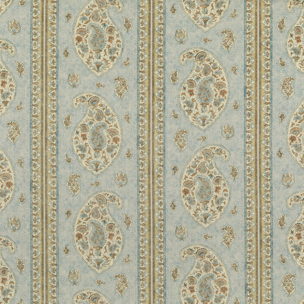 Coromandel Blue/Sand by G P & J Baker Designer Fabric COROMANDEL LINEN - 100% United Kingdom Horizontal: 13.593 and Vertical: 24.822 54.372 - Swanky Fabrics -