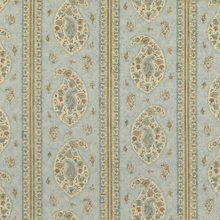 Coromandel Blue/Sand by G P & J Baker Designer Fabric COROMANDEL LINEN - 100% United Kingdom Horizontal: 13.593 and Vertical: 24.822 54.372 - Swanky Fabrics -