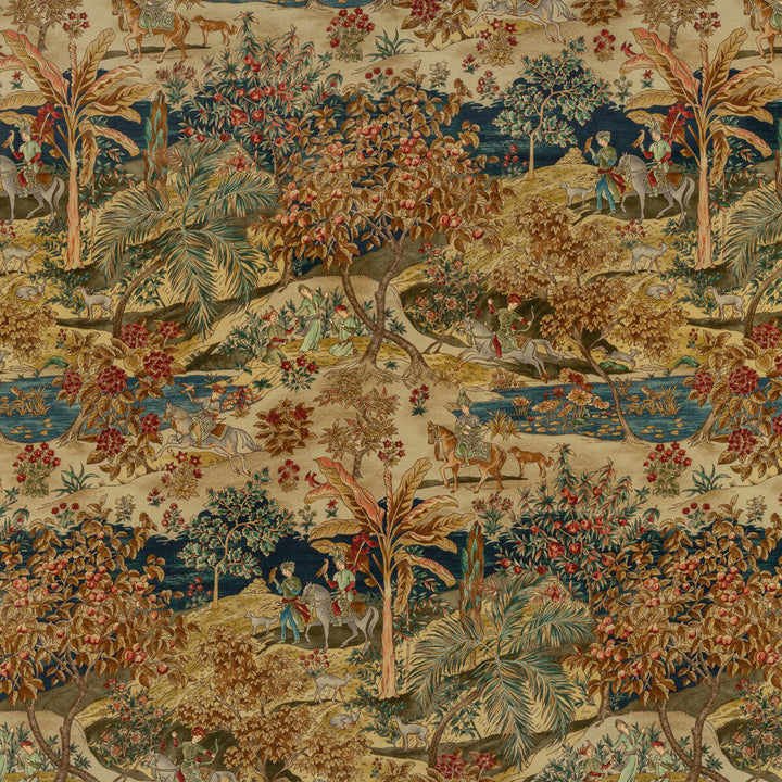 Ramayana Velvet Indigo/Red by G P & J Baker Fabric G P & J Baker Fabric Ramayana Velvet Indigo/RedFabric COROMANDEL COTTON - 56%;LINEN - 44% United Kingdom </p><p>Repeat: H: 52.402, V: 48.068 52.402 - Fabric Carolina -