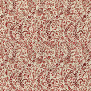 G P & J Baker Fabric Bukhara Paisley Red
