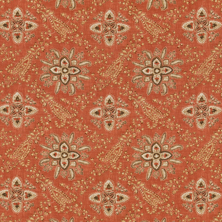 Cashmira Red by G P & J Baker Designer Fabric COROMANDEL VISCOSE - 82%;LINEN - 18% United Kingdom - Horizontal: 13.593 and Vertical: 12.608 54.372 - Swanky Fabrics -
