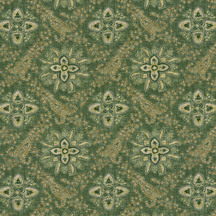 Cashmira Emerald by G P & J Baker Designer Fabric COROMANDEL VISCOSE - 82%;LINEN - 18% United Kingdom Horizontal: 13.593 and Vertical: 12.608 54.372 - Swanky Fabrics -