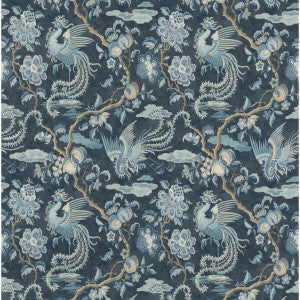 G P & J Baker Fabric Chifu Indigo