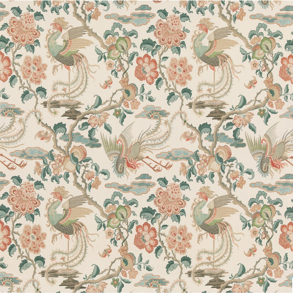 Chifu Teal by G P & J Baker Fabric G P & J Baker Fabric Chifu TealFabric CHIFU LINEN - 100% Thailand </p><p>Repeat: H: 26.201, V: 30.732 52.402 - Fabric Carolina -