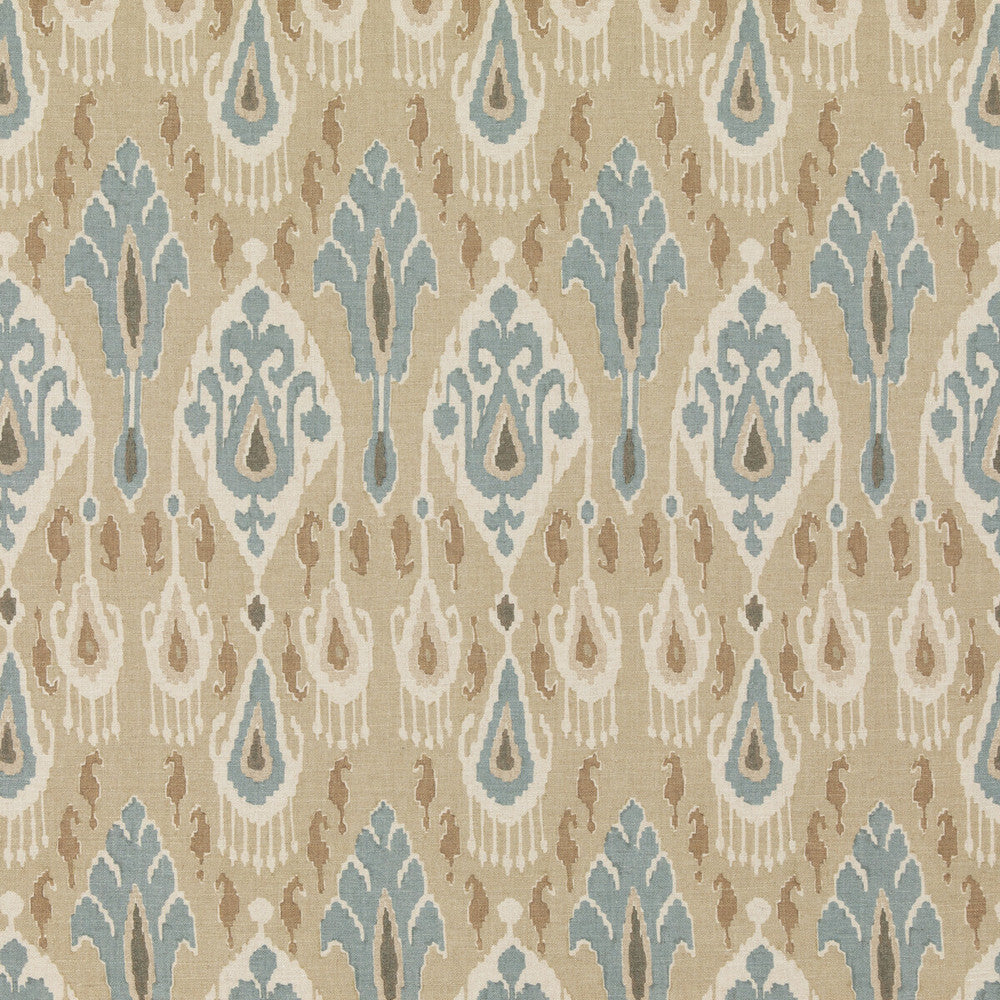 Ikat Bokhara Sand by G P & J Baker Designer Fabric CHIFU VISCOSE - 49%;LINEN - 26%;COTTON - 17%;POLYESTER - 8% Thailand MEDIUM Horizontal: 10.244 and Vertical: 27.186 51.22 - Swanky Fabrics -