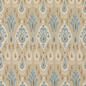 G P & J Baker Fabric Ikat Bokhara Sand