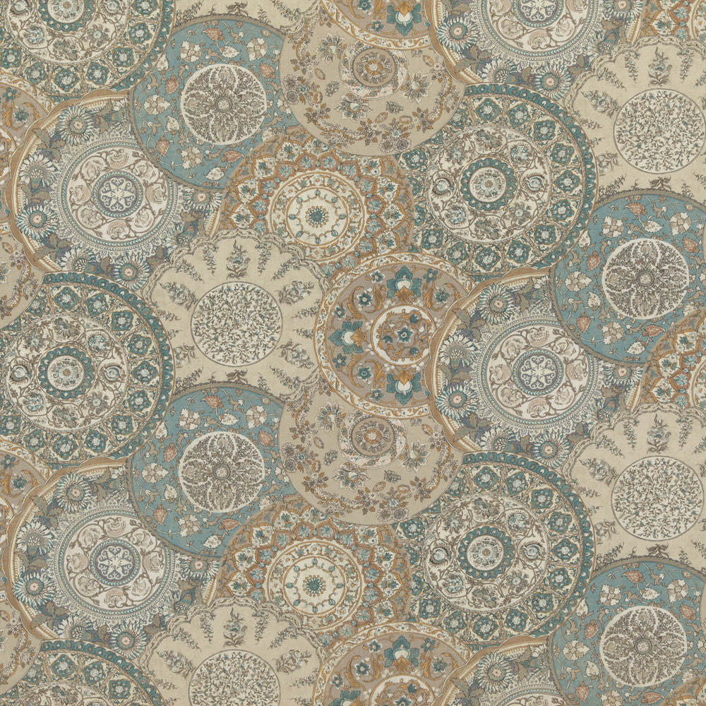 Imari Soft Blue by G P & J Baker Designer Fabric CHIFU VISCOSE - 67%;LINEN - 33% United Kingdom HEAVY Horizontal: 53.978 and Vertical: 24.428 53.978 - Swanky Fabrics -