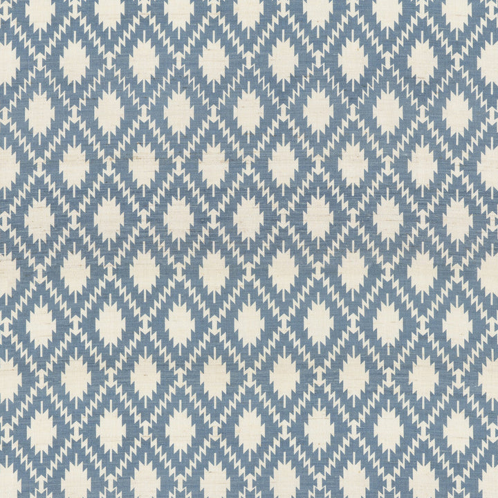 Bagatelle Blue by G P & J Baker Designer Fabric PORTOBELLO SILK - 100% India Horizontal: 5.122 and Vertical: 7.88 53.19 - Swanky Fabrics -