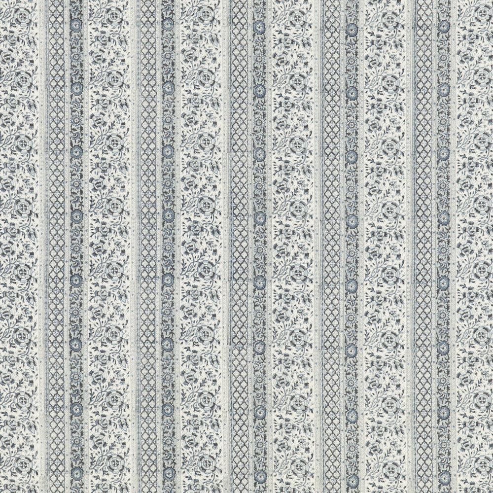 Tillington Blue by G P & J Baker Designer Fabric PORTOBELLO LINEN - 100% India Horizontal: 6.895 and Vertical: 4.728 55.16 - Swanky Fabrics -
