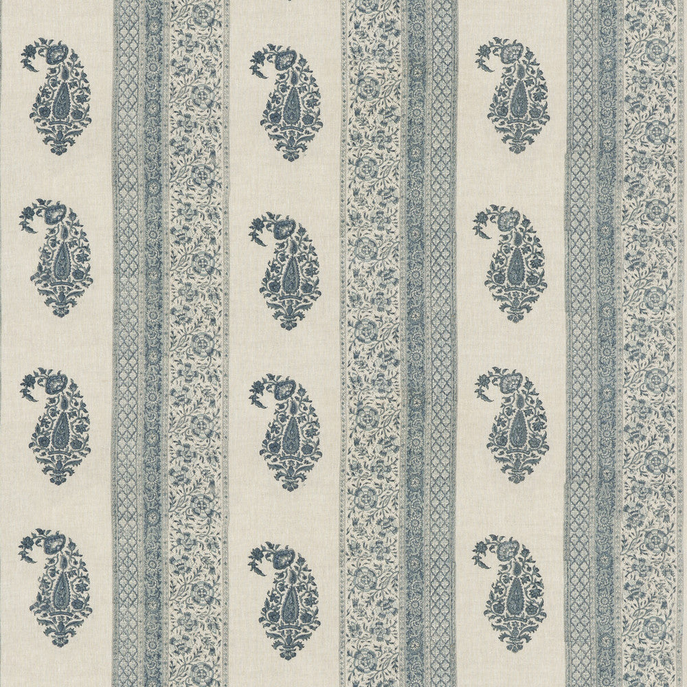 Portobello Blue by G P & J Baker Designer Fabric PORTOBELLO LINEN - 100% India Horizontal: 26.004 and Vertical: 9.456 52.008 - Swanky Fabrics -