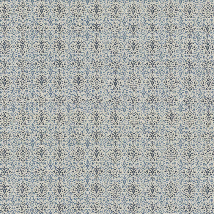Arabesque Blue by G P & J Baker Designer Fabric PORTOBELLO LINEN - 100% India Horizontal: 3.546 and Vertical: 7.092 56.736 - Swanky Fabrics -