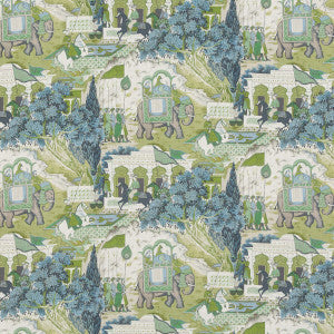 G P & J Baker Fabric Shalimar Teal