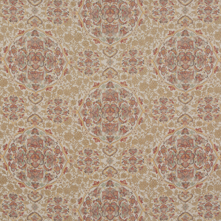 Kiana Red/Aqua by G P & J Baker Designer Fabric CASPIAN VISCOSE - 67%;LINEN - 33% United Kingdom Horizontal: 16.942 and Vertical: 23.64 51.22 - Swanky Fabrics -