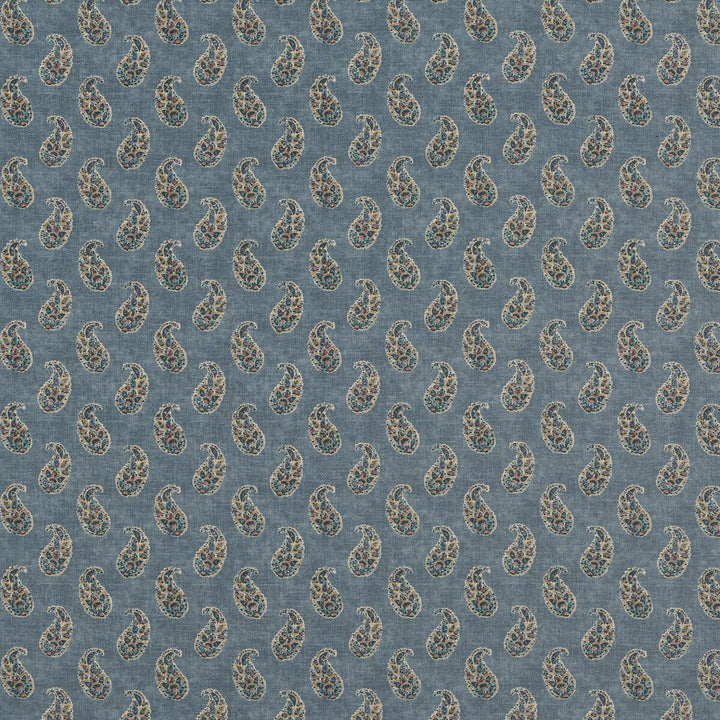 Patola Paisley Blue by G P & J Baker Fabric G P & J Baker Fabric Patola Paisley BlueFabric CASPIAN VISCOSE - 82%;LINEN - 18% United Kingdom </p><p>Repeat: H: 4.531, V: 9.456 54.372 - Fabric Carolina -