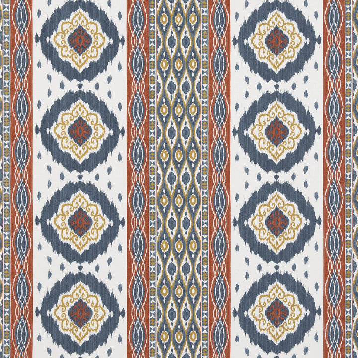 Crosby Indigo by G P & J Baker Designer Fabric CASPIAN COTTON - 60%;LINEN - 40% India Horizontal: 26.989 and Vertical: 12.608 53.978 - Swanky Fabrics -