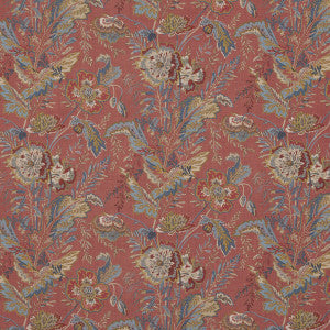 G P & J Baker Fabric Indienne Flower Red
