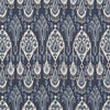 G P & J Baker Fabric Ikat Bokhara Linen Indigo