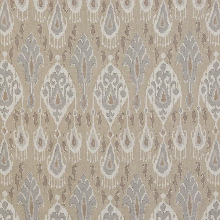Ikat Bokhara Linen Parchment by G P & J Baker Designer Fabric CASPIAN LINEN - 100% Thailand Horizontal: 10.441 and Vertical: 27.58 52.402 - Swanky Fabrics -