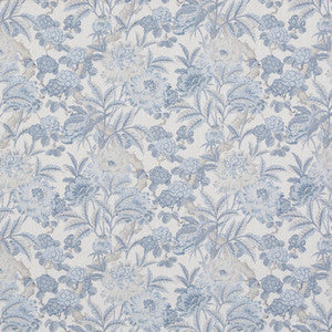 G P & J Baker Fabric Summer Peony Blue