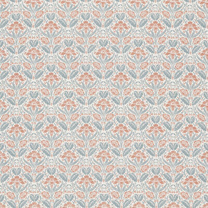 G P & J Baker Fabric Iris Meadow Cotton Teal