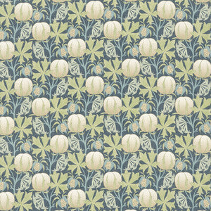 G P & J Baker Fabric Pumpkins Cotton Green/Blue