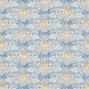 G P & J Baker Fabric Tulip & Jasmine Cotton Blue
