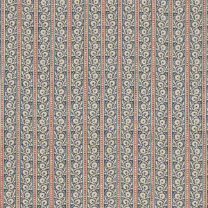 G P & J Baker Fabric Bibury Indigo/Red