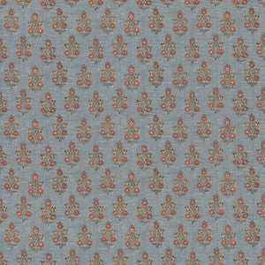 G P & J Baker Fabric Poppy Sprig Denim