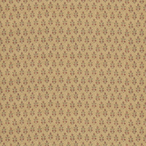 G P & J Baker Fabric Poppy Sprig Ochre