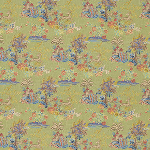 G P & J Baker Fabric Knight'S Tale Texture Spring Green BP11048.3.0